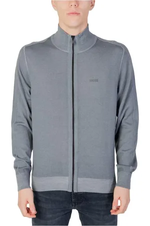 HUGO BOSS Homme, Pulls, Gris, Taille: M Cardigan en Tricot de Laine