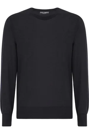 Dolce & Gabbana Homme, Pulls, Gris, Taille: S Pull léger gris col rond