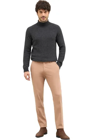 Boglioli Homme, Pantalons, Rose, Taille: 2XL Chinos slim en coton confortable