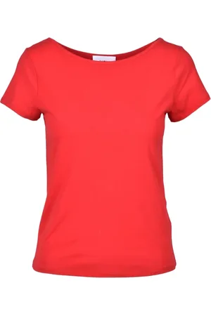 ALPHA STUDIO Femme, Tops, Rouge, Taille: 36 FR T-shirt coton élasthanne