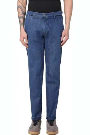 RE-HASH Homme, Pantalons, Bleu, Taille: W33 Pantalon en Denim Écologique pour Homme