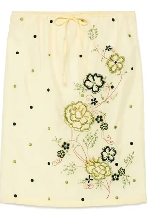 Kenzo Femme, Jupes, , Taille: 36 FR Jupe élastique brodée de fleurs