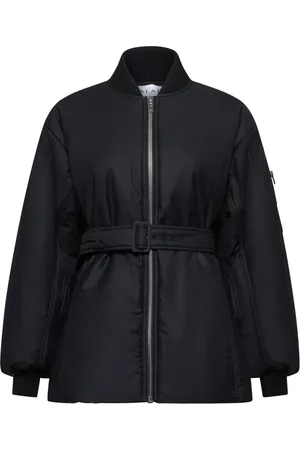 Alaïa Femme, Vestes, Noir, Taille: 40 FR Bomber Noir avec Fermeture Éclair Métallique