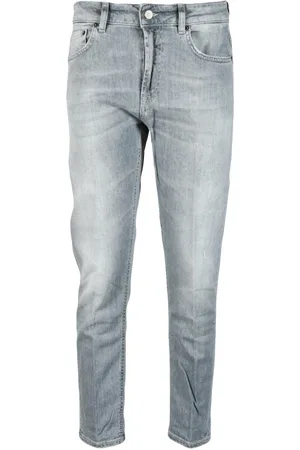 Dondup Femme, Jeans, Gris, Taille: W30 Jean en coton biologique, fermeture éclair, Mila