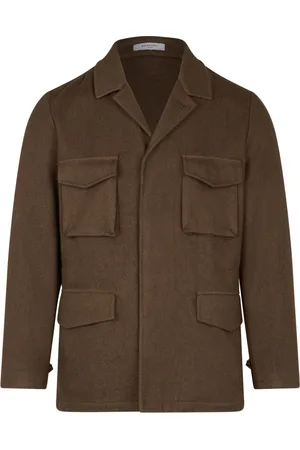 Boglioli Homme, Vestes, Brun, Taille: XL Veste de champ en laine teinte