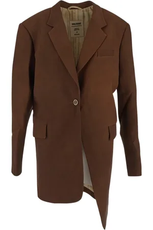 UMA WANG Femme, Vestes, Brun, Taille: 40 FR Veste Oversize Femme avec Poches Horizontales