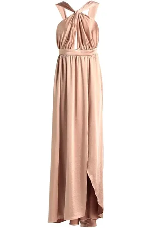 Pinko Femme, Robes, Rose, Taille: 36 FR Robe sans manches en satin avec détail torchon