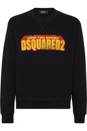 Dsquared2 Homme, Sweatshirts et sweats à capuche, Noir, Taille: L Collection de Vêtements à la Mode