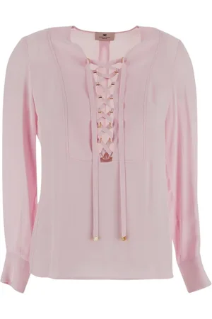 Elisabetta Franchi Femme, Blouses et Chemises, Rose, Taille: 42 FR Chemise Femme Mode
