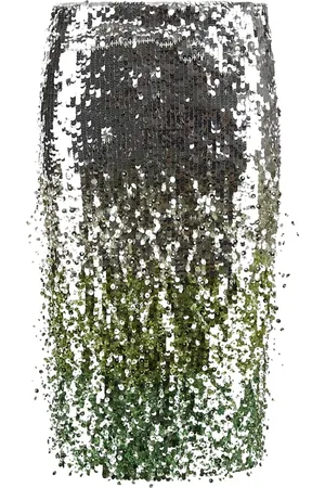 Des Phemmes Femme, Jupes, Multicolore, Taille: 36 FR Jupe midi à sequins dégradés