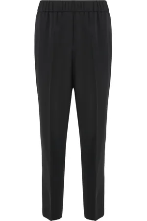 PESERICO SIGN Femme, Pantalons, Noir, Taille: 40 FR Pantalon Élégant en Viscose avec Poches