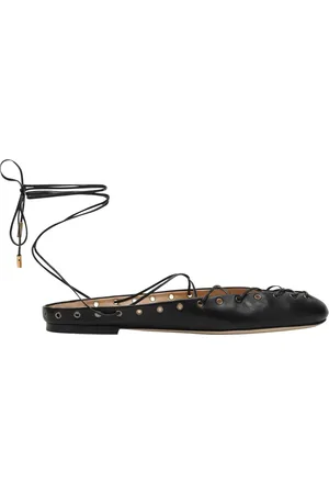 Chloé Femme, Chaussures, Noir, Taille: 40 EU Ballerines à Bout Rond et Ghillies