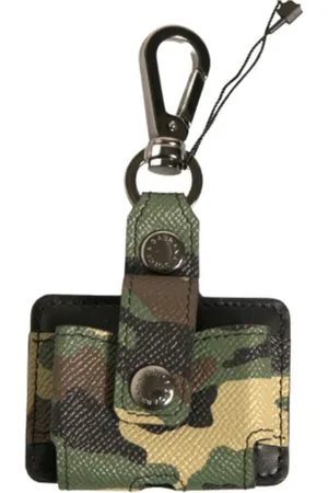 Dolce & Gabbana Homme, Accessoires, Vert, Taille: ONE Size Étui Airpods camouflage multicolore