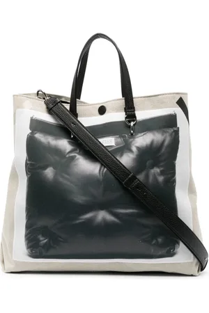 Maison Margiela Femme, Sacs, Multicolore, Taille: ONE Size Sac Fourre-Tout avec Imprimé Graphique et Poignées