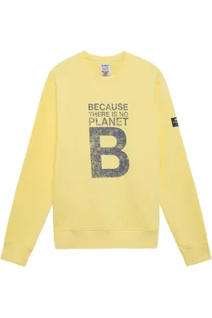 ECOALF Homme, Pulls, Jaune, Taille: S Pull à col rond