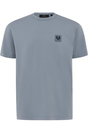 Belstaff Homme, Tops, Bleu, Taille: S T-shirt avec logo patch
