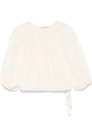 Serafini Femme, Blouses et Chemises, , Taille: 38 FR Chemise Élégante Ivoire avec Col en Forme de Clé