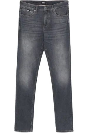 HUGO BOSS Homme, Jeans, Gris, Taille: W34 L34 Jean Classique Coupe Droite en Denim