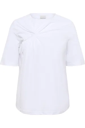 Kaffe Femme, Tops, Blanc, Taille: 40 FR T-shirt blanc avec détail de