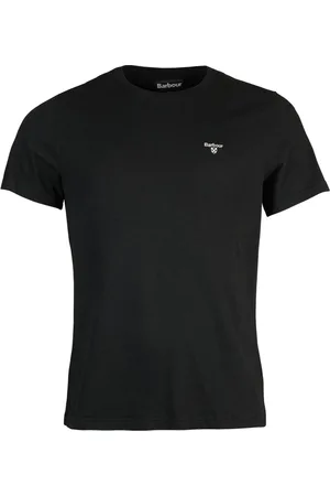 Barbour Homme, Tops, Noir, Taille: 2XL T-shirt en coton
