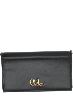 Chloé Femme, Accessoires, Noir, Taille: ONE Size Wallet On Chain Iconic