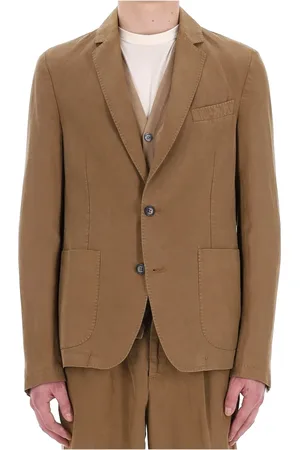 OFFICINE GENERALE Homme, Vestes, Brun, Taille: L Veste brune à deux boutons avec poches