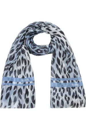 Blugirl Femme, Accessoires, Multicolore, Taille: ONE Size Écharpe Modale à Imprimé Animalier
