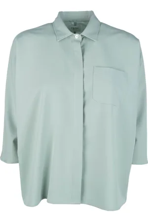 CRUNA Femme, Blouses et Chemises, Vert, Taille: 46 FR Chemises Élégantes pour Hommes et Femmes