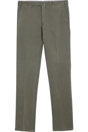 Biagio Santaniello Homme, Pantalons, Vert, Taille: S Pantalon coupe droite