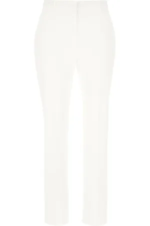 Max Mara Femme, Pantalons, Blanc, Taille: 38 FR Pantalons Élégants pour Femmes