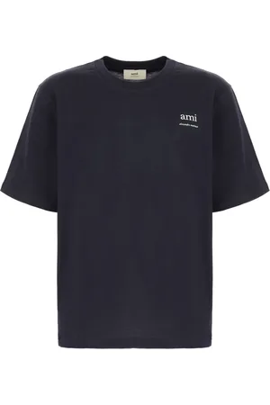 Ami Homme, Tops, Bleu, Taille: S T-shirt Casual en Coton