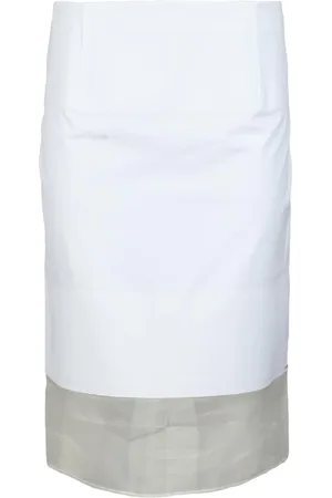 Sportmax Femme, Jupes, Blanc, Taille: 38 FR Jupe