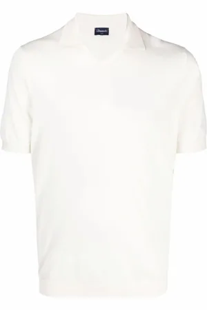 DRUMOHR Homme, Tops, Blanc, Taille: 2XL Polo Chemises
