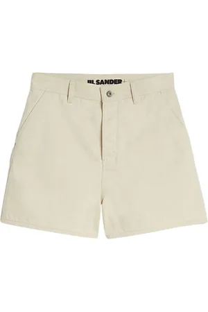 Jil Sander Femme, Shorts, , Taille: W28 Shorts en Coton Taille Haute