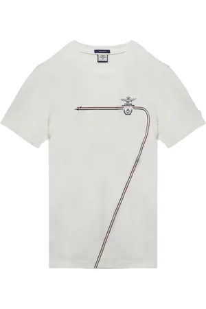 Aeronautica Militare Homme, Tops, Blanc, Taille: L T-shirt en coton