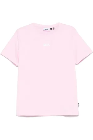 GCDS Homme, Tops, Rose, Taille: XS Tee Rose & Violet pour femmes