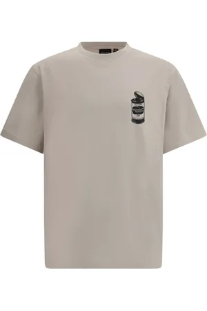Daily paper Homme, Tops, Gris, Taille: M Maxi Print Crew Neck T-Shirt