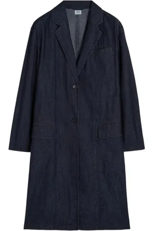Aspesi Femme, Manteaux, Bleu, Taille: 38 FR Trench en Denim Bleu