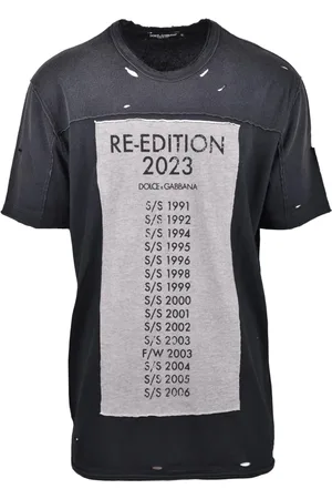 Dolce & Gabbana Homme, Tops, Noir, Taille: S Tshirt