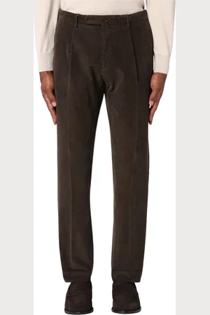 Biagio Santaniello Homme, Pantalons, Brun, Taille: M Pantalon coupe droite