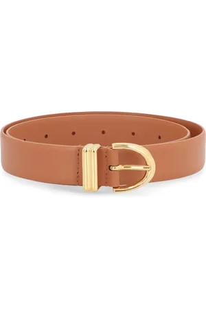 Khaite Femme, Accessoires, Brun, Taille: ONE Size Ceinture en cuir avec boucle, 100% veau