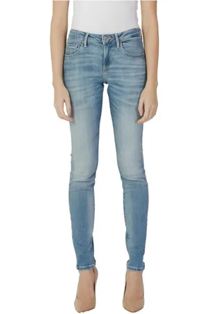 Guess Femme, Jeans, Bleu, Taille: W25 L30 Collection de jeans skinny en coton stretch