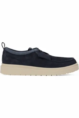 Clarks Homme, Chaussures, Bleu, Taille: 42 1/2 EU Élégantes Chaussures en Daim à Lacets pour Homme