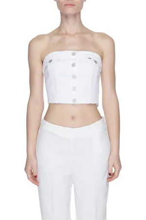 Tommy Hilfiger Femme, Tops, Blanc, Taille: 40 FR Haut Femme Printemps/Été Bustier