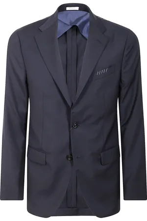 Boglioli Homme, Vestes, Bleu, Taille: M Costume de luxe en laine avec veste K