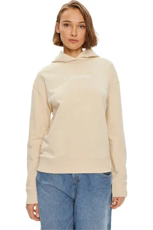 Calvin Klein Femme, Sweatshirts et sweats à capuche, , Taille: 36 FR Sweat à capuche en coton avec logo Hero