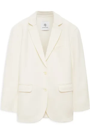 ANINE BING Femme, Vestes, , Taille: 40 FR Blazer en Mélange de Cachemire Blanc