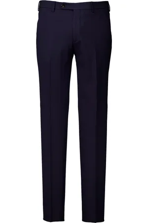 Berwich Homme, Pantalons, Bleu, Taille: XS Pantalon Bleu Foncé Gt1001