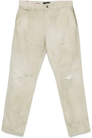 7 for all Mankind Homme, Jeans, Vert, Taille: W34 Jean Beige Clair avec Poches