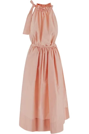 Serafini Femme, Robes, Rose, Taille: 40 FR Robe Longue à Col Halter et Cordon